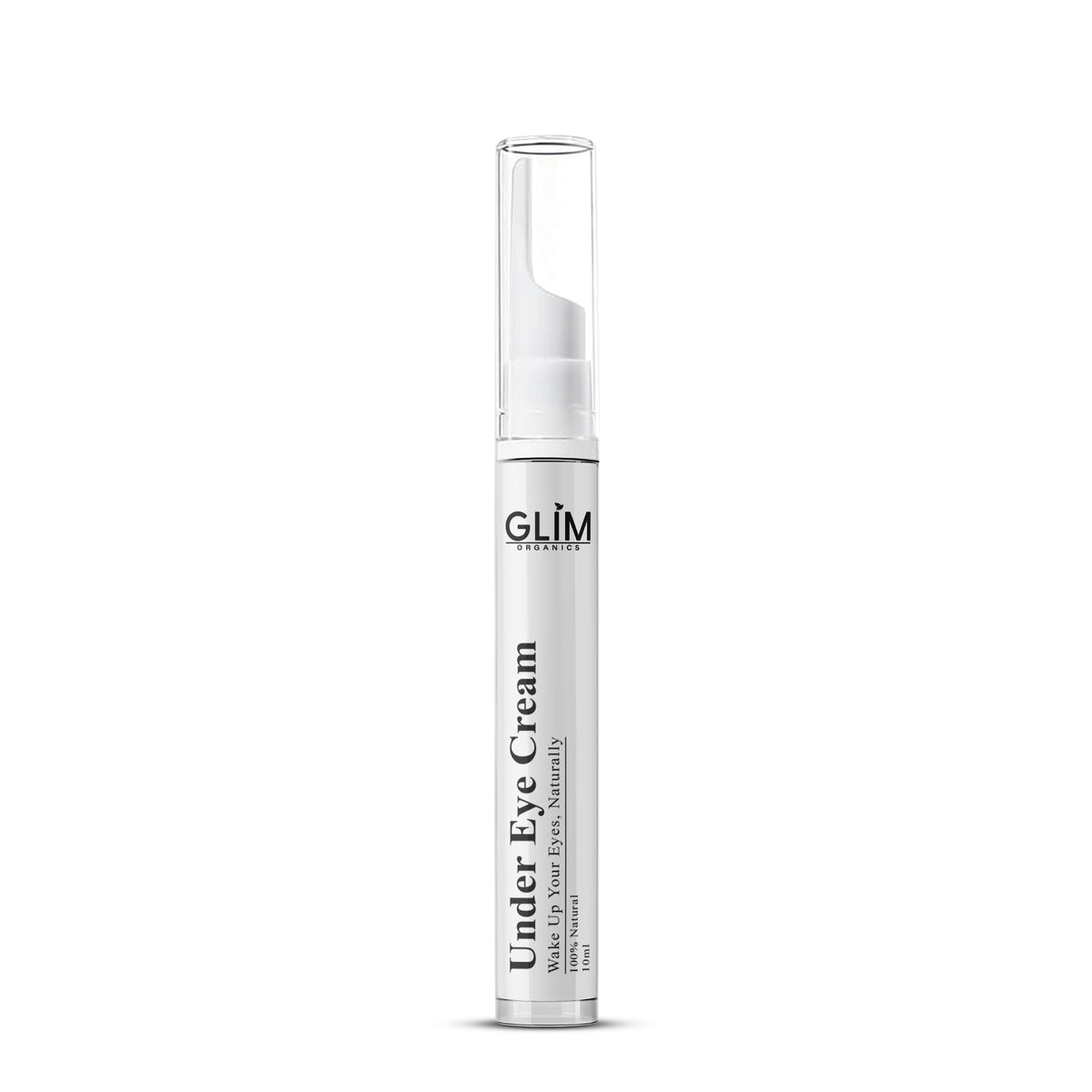 GLIM Organics Under Eye Cream Bottle View